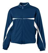 Augusta Two Color Brushed Tricot Youth Jacket