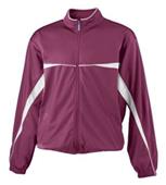 Augusta Two Color Brushed Tricot Youth Jacket