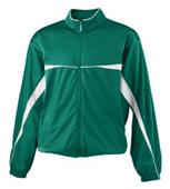 Augusta Two Color Brushed Tricot Youth Jacket