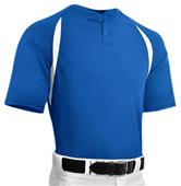 Captain 2 Adult Two Button Placket Baseball Jersey Captain 2 Adult Two Button Placket Baseball Jersey