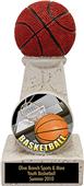 Hasty Awards 6" Basketball Stone Tower Trophy Hasty Awards 6" Basketball Stone Tower Trophy