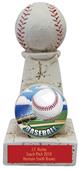 Hasty Awards 6" Baseball Stone Tower Award Trophy Hasty Awards 6" Baseball Stone Tower Award Trophy