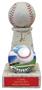 Hasty Awards 6" Baseball Stone Tower Award  Trophy