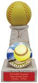 Hasty Awards 6" Softball Stone Tower Award Trophy Hasty Awards 6" Softball Stone Tower Award Trophy