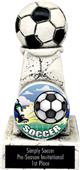 Hasty Awards 6" Soccer Stone Tower Trophies Hasty Awards 6" Soccer Stone Tower Trophies