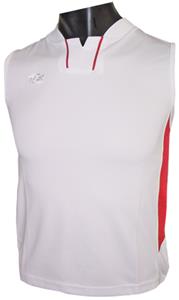 WHITE/SCARLET