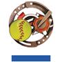 Hasty Awards Softball Color Medals M-545O