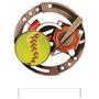 Hasty Awards Softball Color Medals M-545O