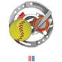 Hasty Awards Softball Color Medals M-545O