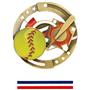 Hasty Awards Softball Color Medals M-545O