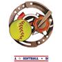 Hasty Awards Softball Color Medals M-545O