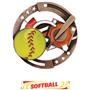 Hasty Awards Softball Color Medals M-545O