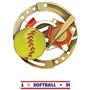 Hasty Awards Softball Color Medals M-545O