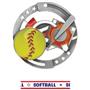 Hasty Awards Softball Color Medals M-545O