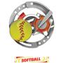Hasty Awards Softball Color Medals M-545O