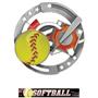 Hasty Awards Softball Color Medals M-545O