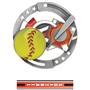 Hasty Awards Softball Color Medals M-545O