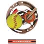 Hasty Awards Softball Color Medals M-545O