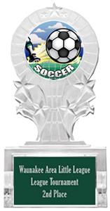 HD SOCCER MYLAR/DARK GREEN PLATE