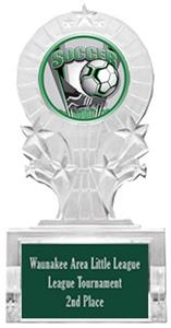 PROSPORT SOCCER MYLAR/DARK GREEN PLATE