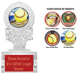 PROSPORT SOFTBALL MYLAR/RED PLATE