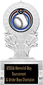 SHIELD BASEBALL MYLAR/BLACK PLATE