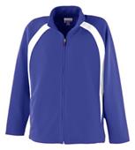 Augusta Double Knit Color Block Girls Jacket