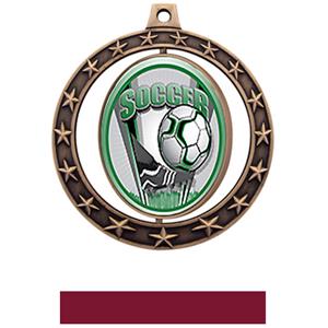 BRONZE MEDAL/MAROON RIBBON