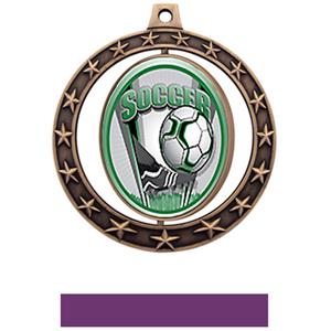 BRONZE MEDAL/PURPLE RIBBON