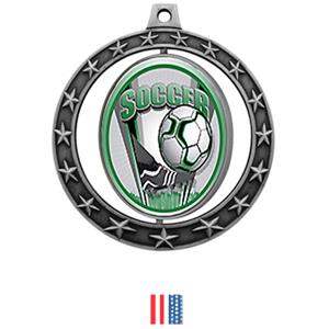 SILVER MEDAL/FLAG RIBBON