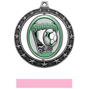 SILVER MEDAL/PINK RIBBON