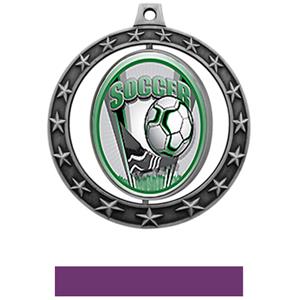 SILVER MEDAL/PURPLE RIBBON