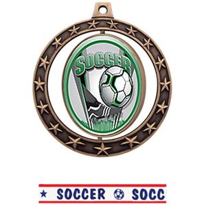 BRONZE MEDAL/AMERICANA SOCCER RIBBON