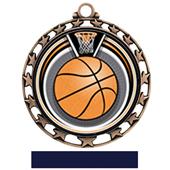 Hasty Award Basketball Eclipse Insert Medal M-4401 Hasty Award Basketball Eclipse Insert Medal M-4401