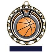 Hasty Award Basketball Eclipse Insert Medal M-4401 Hasty Award Basketball Eclipse Insert Medal M-4401