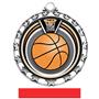 Hasty Award Basketball Eclipse Insert Medal M-4401