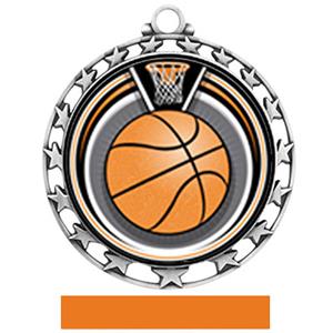 SILVER/ORANGE RIBBON