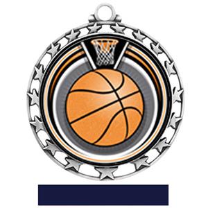 SILVER/NAVY RIBBON