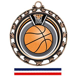 BRONZE/(RWB) RED WHITE & BLUE RIBBON