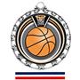 Hasty Award Basketball Eclipse Insert Medal M-4401