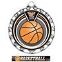 Hasty Award Basketball Eclipse Insert Medal M-4401