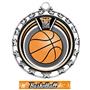 Hasty Award Basketball Eclipse Insert Medal M-4401