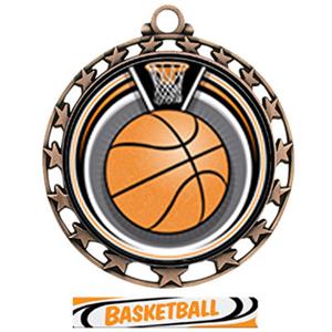 BRONZE/DELUXE BASKETBALL RIBBON