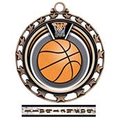 Hasty Award Basketball Eclipse Insert Medal M-4401 Hasty Award Basketball Eclipse Insert Medal M-4401