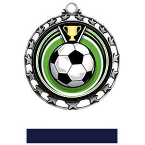 SILVER MEDAL/NAVY RIBBON