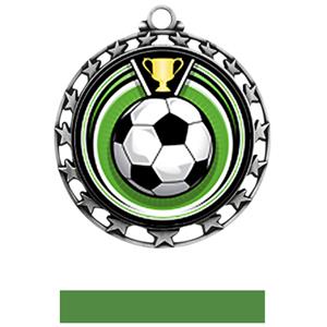 SILVER MEDAL/GREEN RIBBON