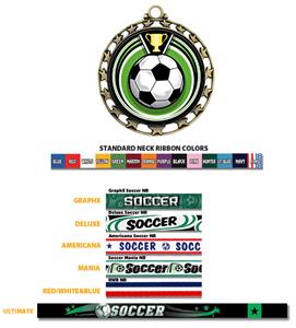 GOLD MEDAL/AMERICANA SOCCER RIBBON