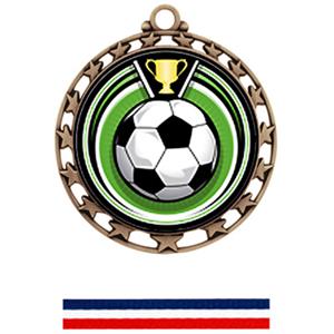 BRONZE MEDAL/RED WHITE & BLUE RIBBON