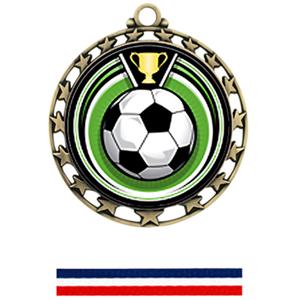 GOLD MEDAL/RED WHITE & BLUE RIBBON