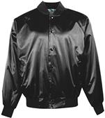 Augusta Snap Front Satin Jacket Solid Trim Augusta Snap Front Satin Jacket Solid Trim